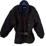 Edelweiss Black Winter Ski Coat Size L Photo 0