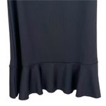 EXPRESS NWT Body Contour Sleeveless Ruffle Trim Mini Dress in Black Size Large Photo 5