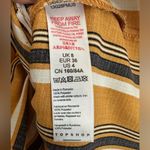 Topshop  Asymmetrical Yellow Stripes Women's Shirt (481) Photo 12