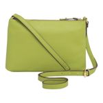 Nanette Lepore NWT--MIRABEL CROSSBODY BAG Beautiful green crossbody bag, comes with white floral removable pouch, adjustable strap, zip top, inside zip pocket and inside open pocket, measures 10 1/2 x 7 Inches Photo 2