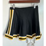 Vintage 80s Womens Mini Skirt Cheeraleader Size S/26 W MIcro Mini Pleated Black Photo 4