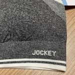 Jockey Gray & White low Impact Athletic Sport Strappy Back Bra XL NEW Photo 2