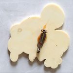 Disney Vintage Minnie Head Plastic Brooch Pin Photo 2