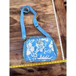 Roxy  vintage Blue & White Floral Print Crossbody Straps Suitcase lunchbox Photo 6