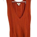 Talbots  burnt orange 8 v-neck pullover sweater vest cashmere blend preppy casual Photo 0