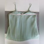 A New Day Light Mint Green Pleated Camisole Tank Top Lined Size Large Photo 7
