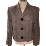 Taiga Paris blazer jacket cropped fit long sleeve oversize buttons size 10 Photo 0