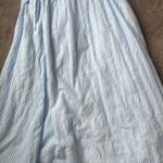 Crown & Ivy  Light Blue/White Striped Eyelet Cotton Dress SIZE XL Photo 6