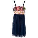 Moulinette Soeurs Anthropologie Moulinette Soeurs Floral Embroidered Tulle Party Dress Sz 0 Fairy Photo 4