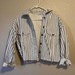 Nectar Clothing Stripped Jean Jacket Photo 0