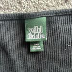 Target Black Cropped Long Sleeve square neck Photo 1