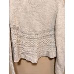 Aeropostale  Womens XL Tan Cable Knit Shawl Collar Cardigan Sweater Photo 3
