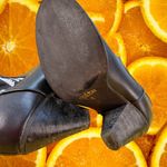 Western Aztec Cowboy‎ Ankle Boots Black White Heeled US Size 6 Booties Photo 9