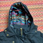 ELEMENT BLACK ZIP UP LONG FIT HOODED COAT Photo 3