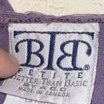 BTB Petite Vintage Purple Button Front Hoodie Jacket Size M Photo 4