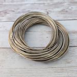 Vintage Bracelet Antique Gold Tone/Brass Tone Interlocking Statement Photo 12