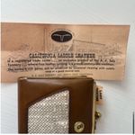 1960s Lady Buxton Leather & Brass French Purse Wallet with Kiss Lock Brown Tan Photo 14