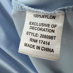 Miss Elaine Nylon Tricot Nightgown S Blue Embroidered Short Sleeve House Dress Photo 12