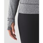 Lululemon Rush Hour Long Sleeve shirt 12 Running Luon Spray Jacquard White Black Photo 10
