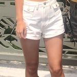 Cider White Denim Shorts Photo 0