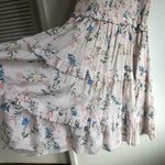 Saylor  Althea pink floral smocked midi dress size medium baby shower wedding Photo 8