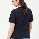 Rebecca Taylor Navy Short Sleeve Crewneck Tee Photo 1