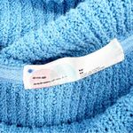 Free People Beach Skyscraper Cowl Neck Knit Tank Top M Blue Photo 4