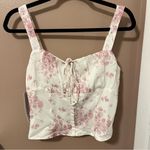 Princess Polly NWT Pink & White Floral Modern Girl Corset Top Photo 1