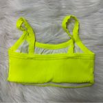 Year of Ours Ribbed Bralette and Football Shorts in Highlighter Yellow Size XS Photo 6