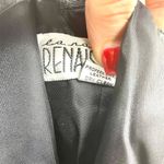 90s LA NAUVELLE RENAISSANCE Vintage Black Leather Skirt Photo 4