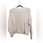 Old Navy Light Pink Cable Knit Sweater Photo 3