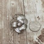 Vintage Asian 3D Flower Faux Pearl Brooch Photo 2