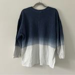 Apiece Apart  Delle Blue White Ombre Organic Cotton Jersey Oversized Sweater S Photo 1