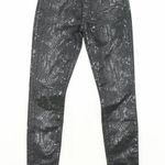 7 For All Mankind Black Snake Print Jeans Photo 0