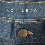 Mott & Bow Boyfriend Straight Jeans Womens Size 26x28 Dark Wash Classic Blue Photo 4