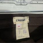 L'Agence  Piper High Rise Skinny Ankle Buttons In Espresso Coated Size 25‎ Photo 5