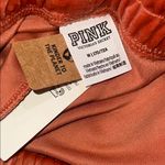 Velvet Hoodie with Bold Lettering in Orange Size undefined Photo 10