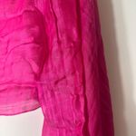 Silk Cashmere Pink fringe scarf shawl wrap Photo 8