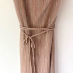 Petal and Pup  Farley Strapless Maxi Dress Rose Gold Stripe Metallic Party Formal Photo 7