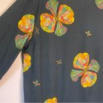 Zanzea Rainbow Floral Navy Blue Long Sleeve Beachy Casual Modest Cotton Blouse Top 2X Photo 9