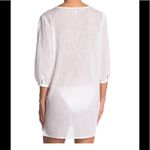 ECHO Ocean Eyelet Tunic Dress,‎ Beach Cover Up, White, Size Small, NWT White Photo 1