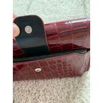 Faux Croc‎ Leather Red Shoulder Bag W Detachable Strap & Wristlet Just Solutions Photo 2