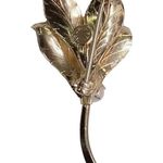 GF 12K  PPC Four Leaves with Pearl Pin Brooch Photo 1