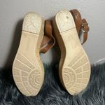 Pikolinos Leather Ankle Strap Miranda Emerald Green Brown Wedge Sandals Sz 40EU Photo 6