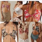Free People Floral Halter Crop Top Photo 2