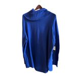 Royal Blue Ribbed Cowl Neck Tunic Sweater Women's Plus Size 2X Photo 1