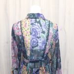 ZARA  Womens Patchwork Dress Sz S Multicolor Floral Sheer Amelie Boho Cottage Photo 9