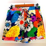 JODIFL NWT Patchwork Floral Elastic Waist Shorts Photo 0