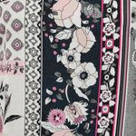 Maurice's  pink black floral slit sleeve shift dress size medium Photo 4