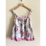 Lane Bryant  Pintuck Relaxed Smocked Square-Neck‎ Tank Plus Size 20 Floral Photo 1